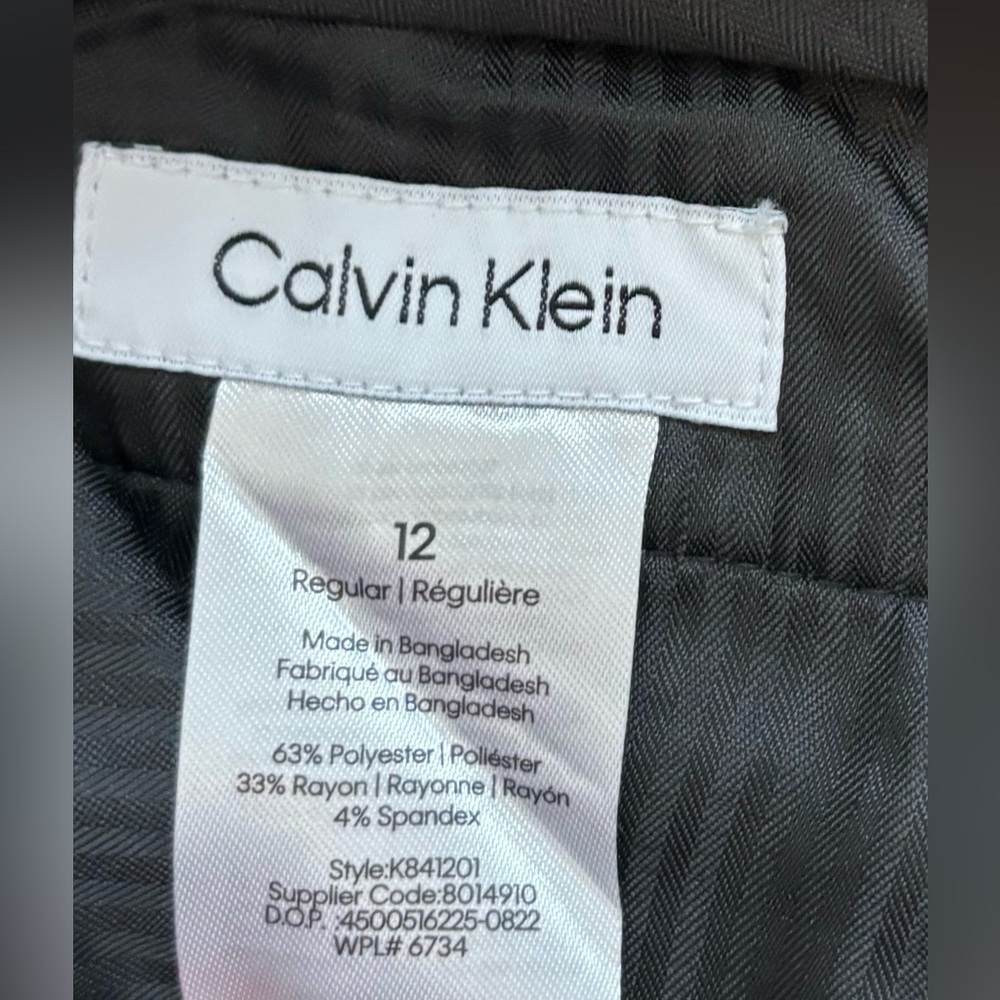 Calvin Klein Gray Trousers Women’s Size 12 - Picture 8 of 11